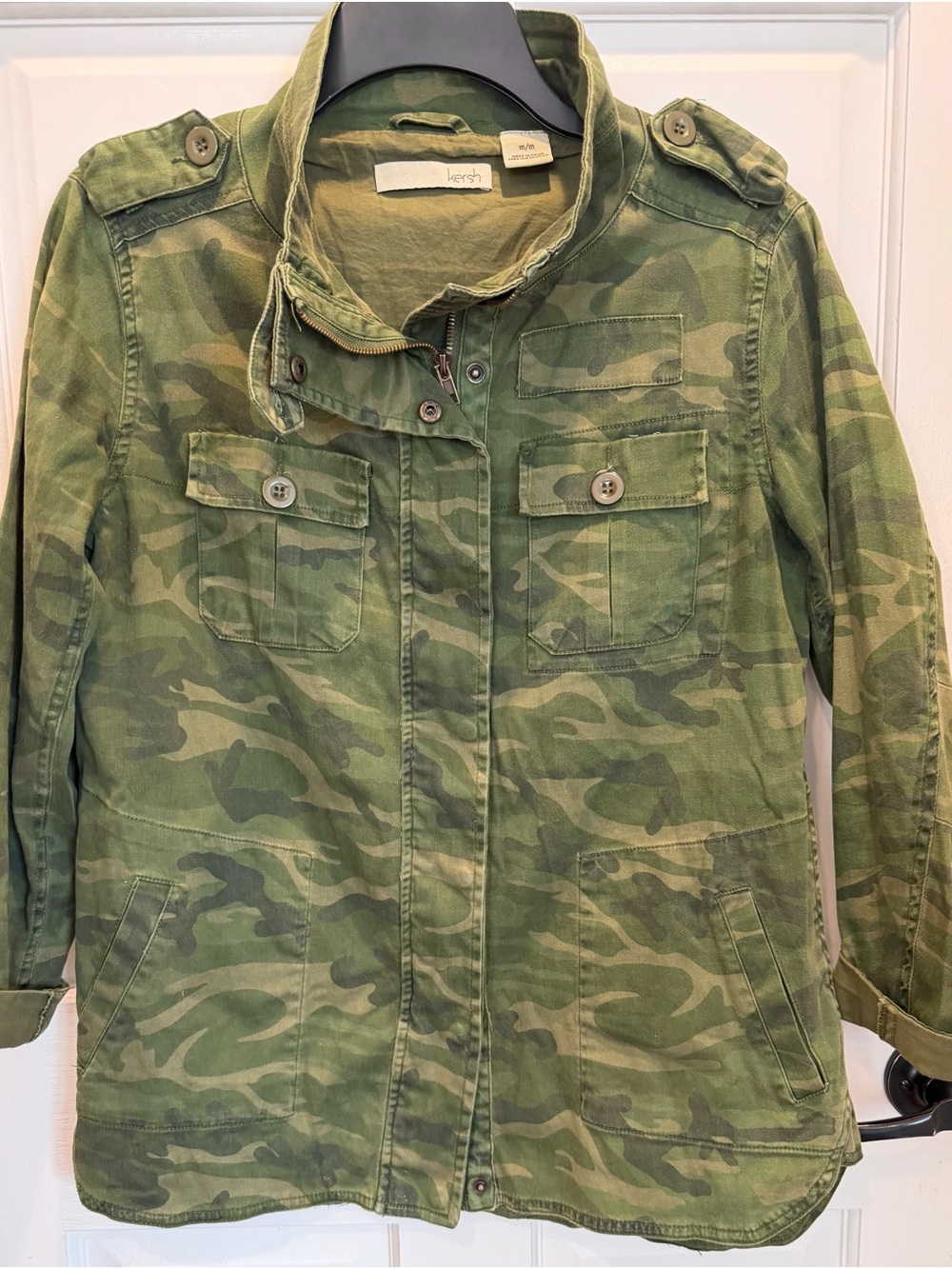 Kersh Green Camo Utility Jacket - Women's